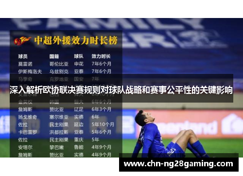深入解析欧协联决赛规则对球队战略和赛事公平性的关键影响 深入解析欧协联决赛规则对球队战略和赛事公平性的关键影响